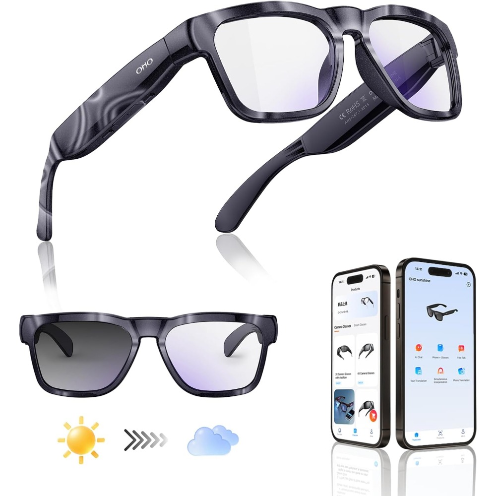 Smart Glasses Lens - Gafas Inteligentes con IA, Audio Bluetooth,