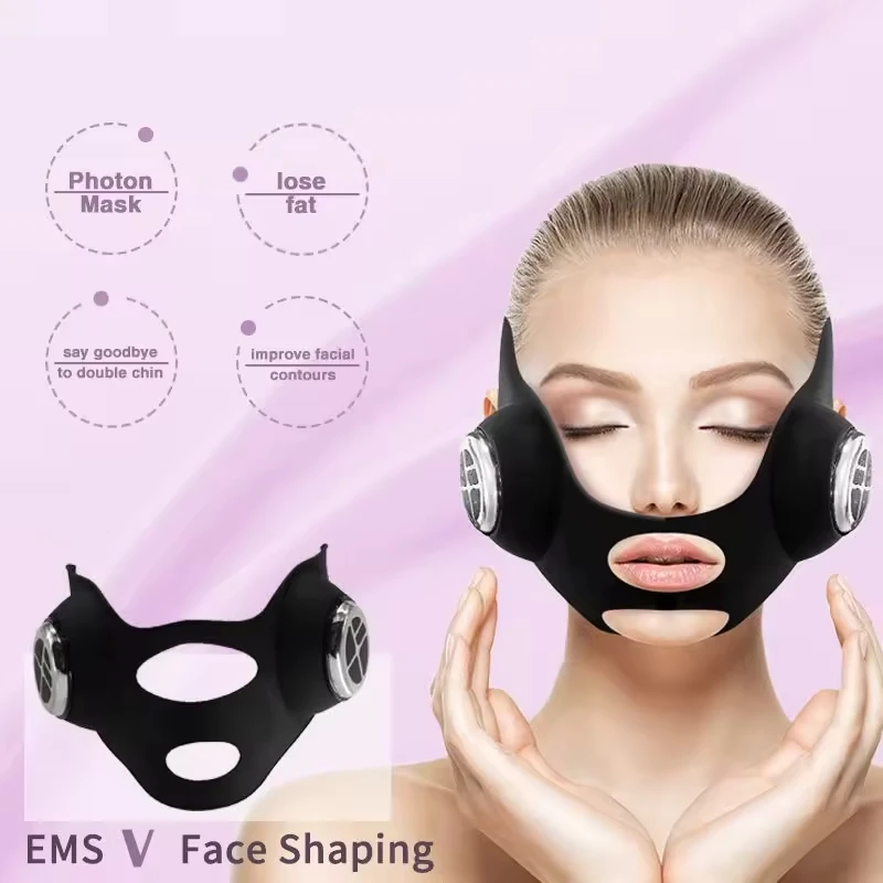 Galvanic Skin Sensor - Máscara Facial EMS para Lifting Facial,