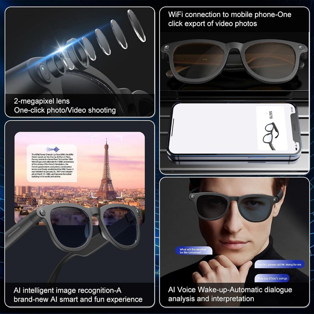 Gafas Inteligentes con Cámara  - Smart Glasses Lens reseña y precio