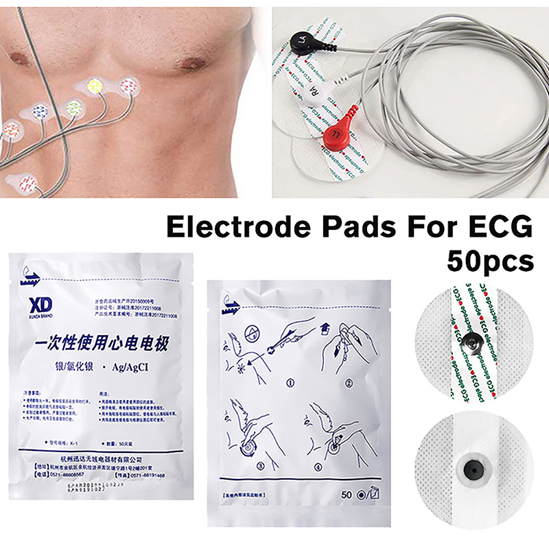 50 unids/bolsa parche de elect - Ecg Patch Monitor reseña y precio