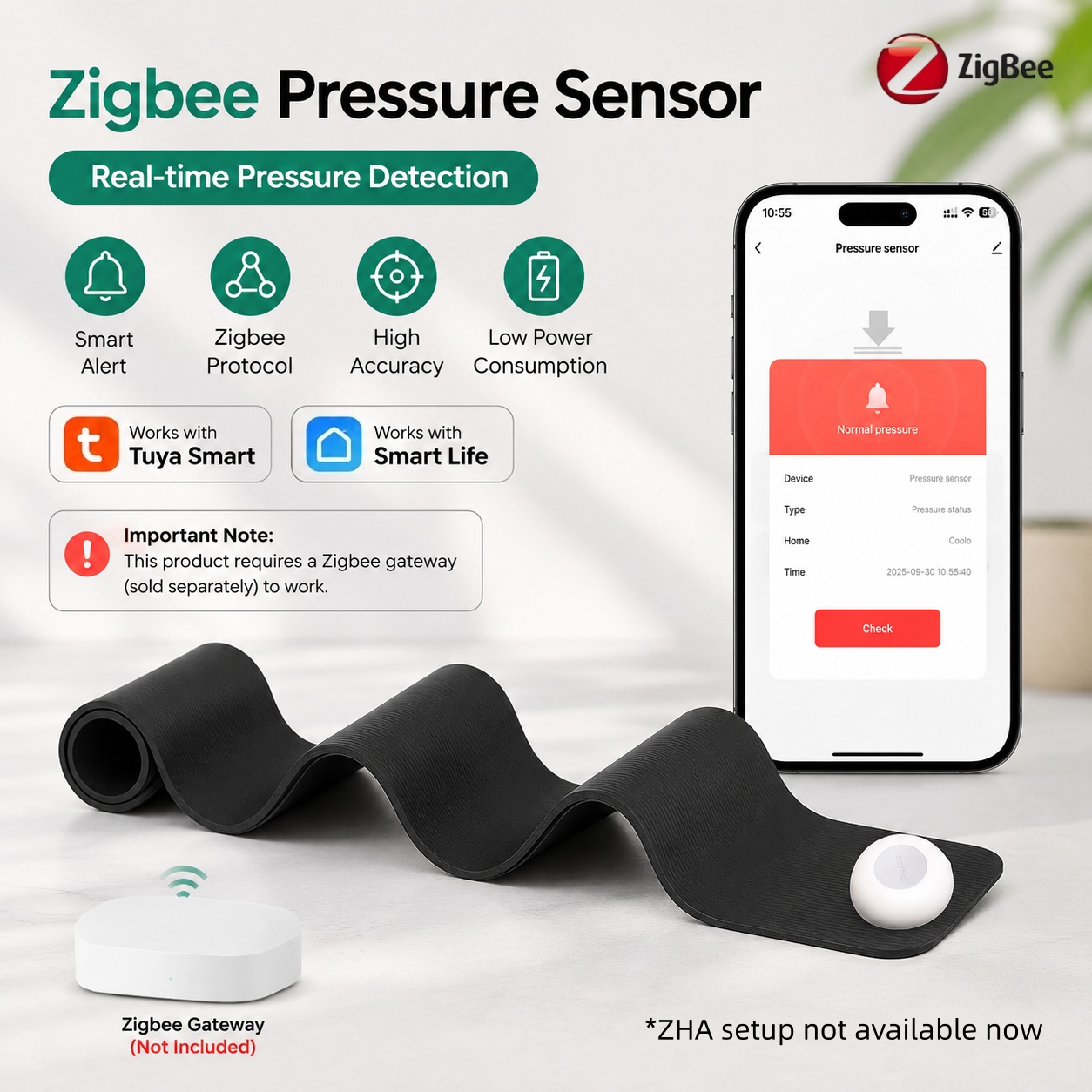 Sensor de Presión Zigbee, Dete - Smart Insole Pressure reseña y precio