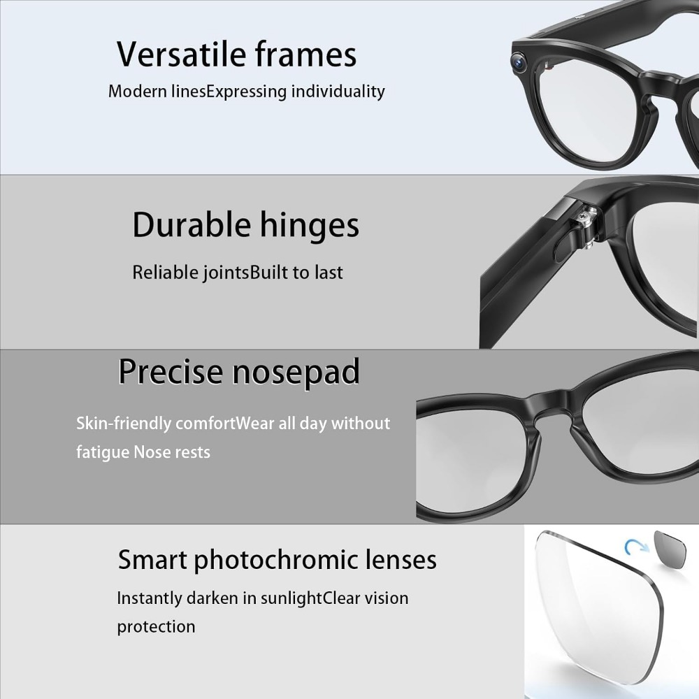 Gafas Inteligentes: Cámara 4K, - Smart Glasses Lens reseña y precio