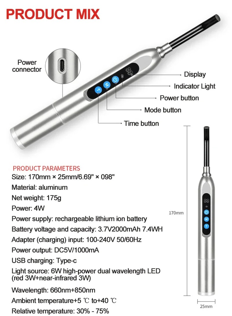 Dispositivo de terapia de luz  - Galvanic Skin Sensor reseña y precio